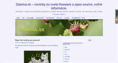 Desktop Screenshot of bazar.zdarma.sk