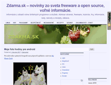 Tablet Screenshot of bazar.zdarma.sk